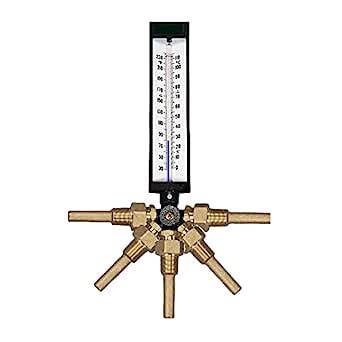 PIC Gauges AS5H916AL 9"" Scale, 3-1/2"" Stem Length, 0/120° F ...