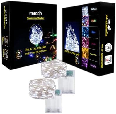 Buy MIRADH Led Photo String Lights- 20 Photo Plug Powered Fairy Lights ...