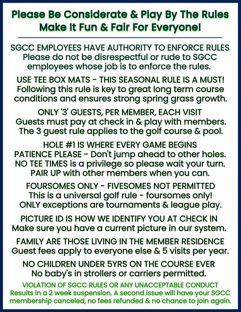 Golf Info - Southglenn Country Club
