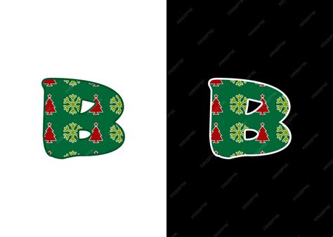 Premium Vector | Initial christmas letter b logo designs. it will be suitable for which company ...