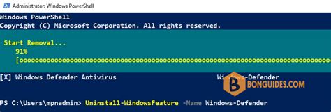 Image result for PowerShell Script to Uninstall Windows Defender