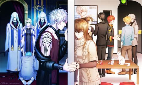 Unknown (Saeran) x MC ♡ This drawing took so damn long to finish, but ...