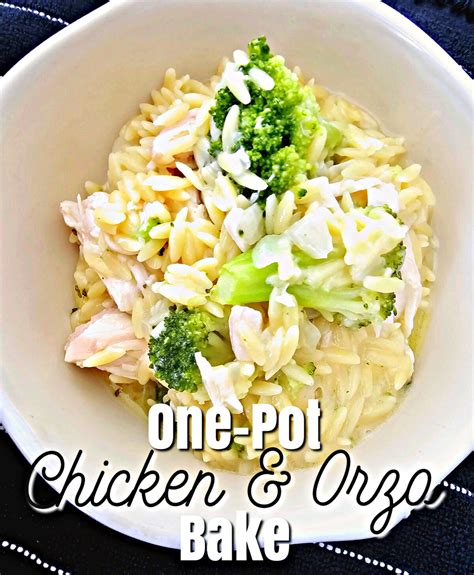 One Pot Chicken and Orzo Bake | Lou Lou Girls