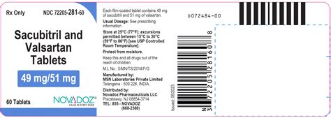 DailyMed - SACUBITRIL AND VALSARTAN tablet, film coated