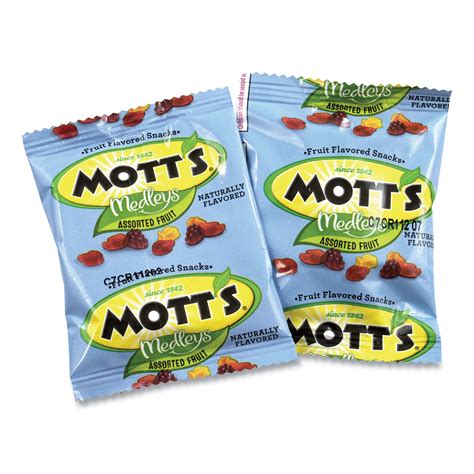 Mott's® Medleys Fruit Snacks, 0.8 oz Pouch, 90 Pouches/Box, Delivered ...