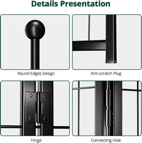 PawGiant Dog Fence Playpen 24”/32”/40” Indoor India | Ubuy