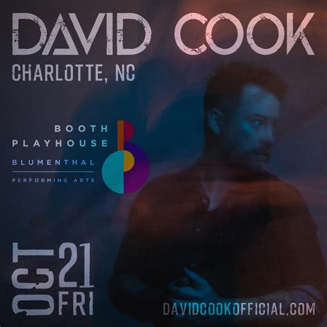 David Cook at Booth Playhouse @ Blumenthal Performing Arts Center (21-Oct)