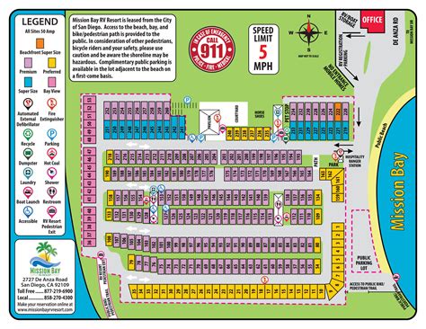 Resort Map • Mission Bay RV Resort