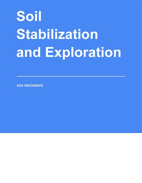 Soil Stabilization and Exploration - Copyright © 2014-2020 TestBook Edu ...