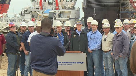 Governor Rick Scott congratulates Eastern Shipbuilding Group
