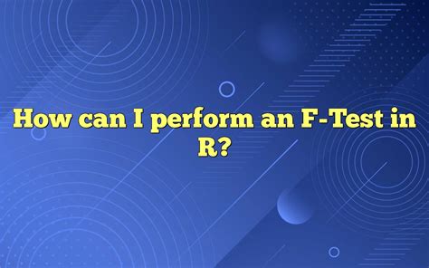 Image result for F-test Explained