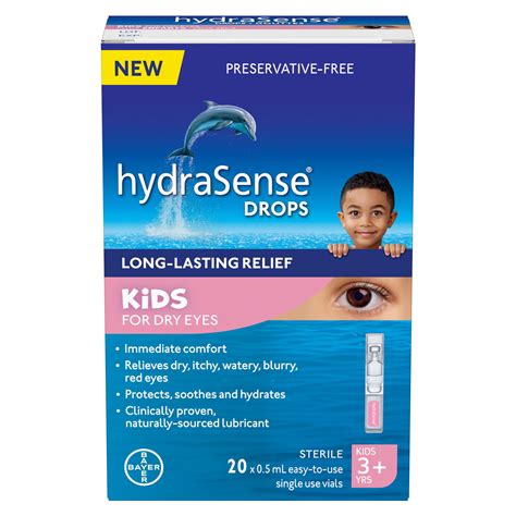 hydraSense Kids for Dry Eyes: gentle, long-lasting relief