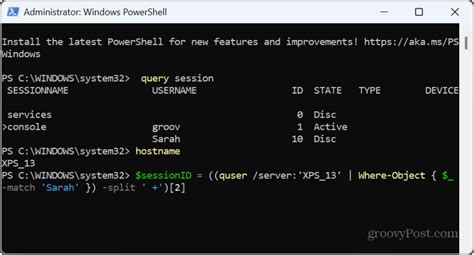 Cmd Query User Log Off 的图像结果
