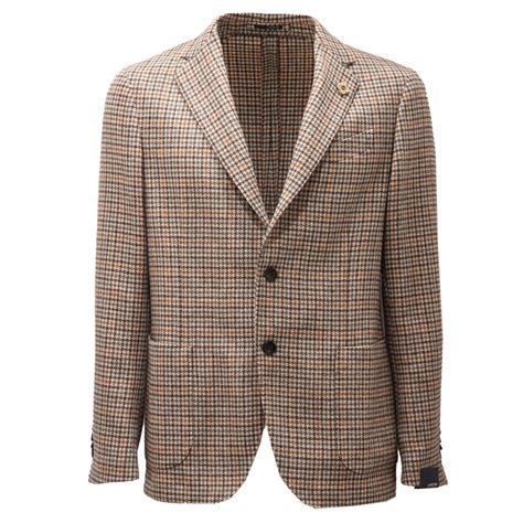 7094AD giacca uomo LARDINI pied-de-poule wool jacket man