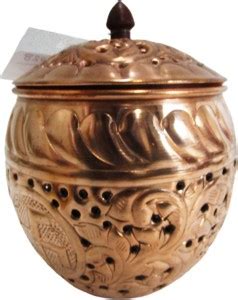 BRASS BLESSING Goddess Navratri Garbo / GARBA - COPPER - Diya Pot ...