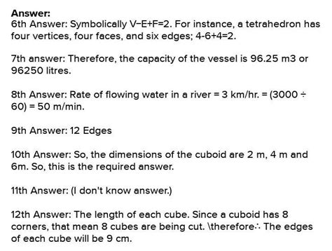 Q6. Verify Euler's formula for Tetrahedron. Q7. A person pays 2200 to ...