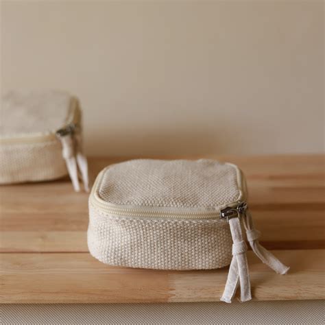 Box Pouches Set of 3 - Woven Cotton Storage for Home & Travel ...