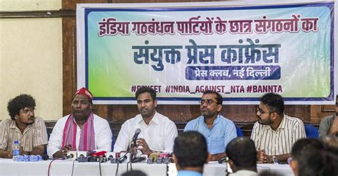 Student bodies' of INDIA bloc parties slam Centre over NEET row