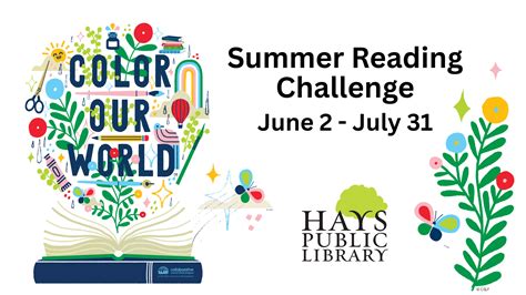 Hays Public Library Summer Reading Challenge will 'Color Our World'