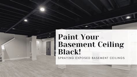 Paint your Basement Ceiling Black! - MacFarland Painting