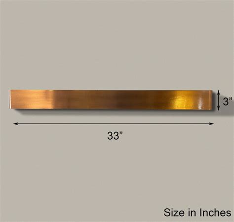 Long Copper LED Wall Light For Living Room | Light & Living