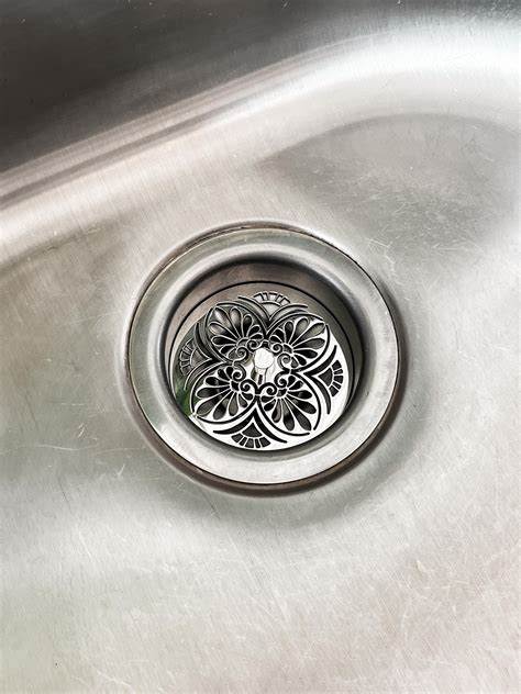 Greek Anthemion Sink Strainer – Stainless Steel Kitchen Drain Stopper ...