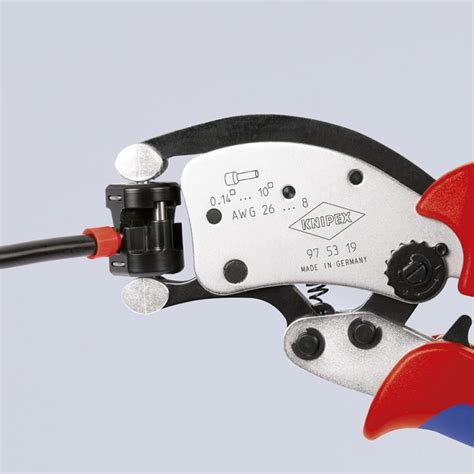 97 53 19 Knipex | Knipex 97 Hand Ratcheting Crimp Tool for Bootlace ...