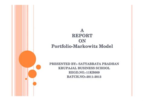 Image result for Portfolio Selection Using Markowitz Model
