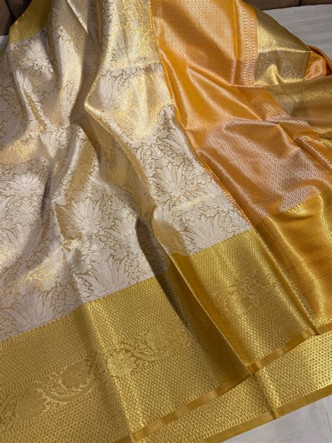 Eye Soothing Tissue Silk Banarasi Saree – Unique Threads Sarees