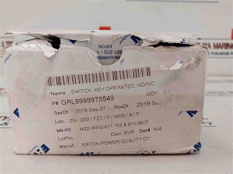Eaton M22-k01 Key Operated Switch – Aeliya Marine Tech