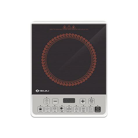 Bajaj Icx Pearl Induction Cooktop (Black, White, Push Button) – AS TRENDS