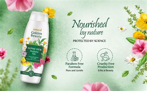 Golden Beauty Alpine Dew Talc Powder with Chamomile, Pack of 2, 400g ...