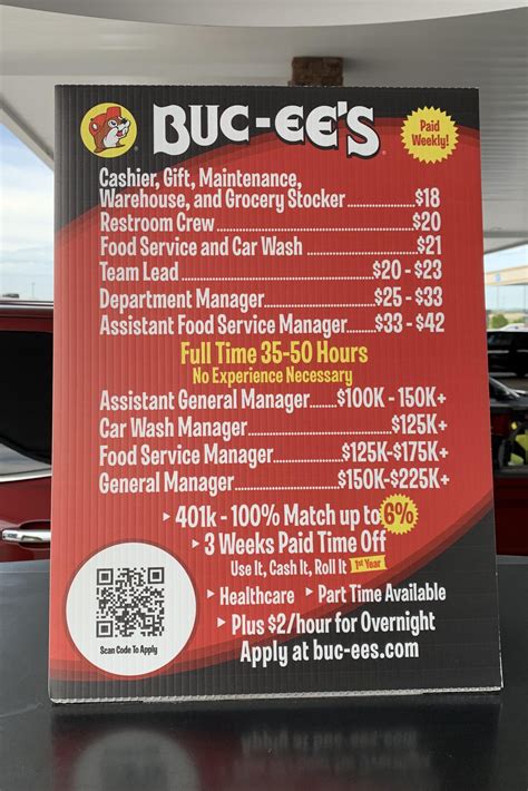 The starting pay at the average Buc-ees truck stop. Known for their massive stores, clean ...