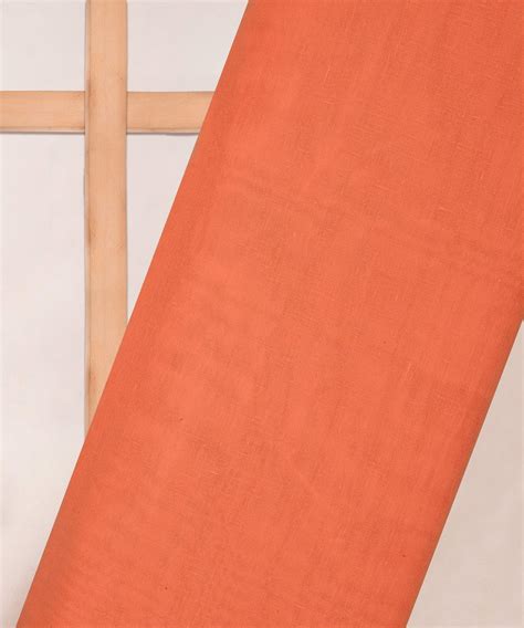 Buy Peach Plain Dyed Poly Linen Fabric Online at Wholesale Prices ...