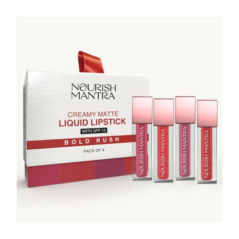 Nourish Mantra Bold Rush Creamy Matte Liquid Lipstick Combo ...