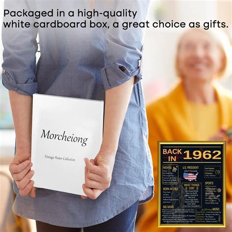 Buy Morcheiong 60th Birthday Decorations Gifts for Men or Women, 8x10 ...