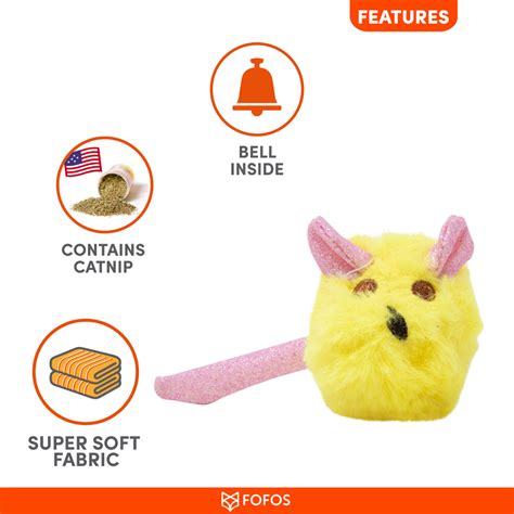 Buy Barkbutler x Fofos Rattle Mouse Chew Toy for Cats online at ...