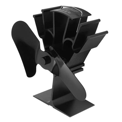 Thermoelectric Stove Fan, Battery Free 2 Blade Wood Fireplace Fan High ...