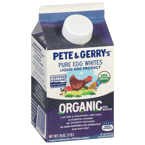 Pete and Gerry's Pete and Gerrys Egg Whites Organic Liquid - 16 Oz 16 ...