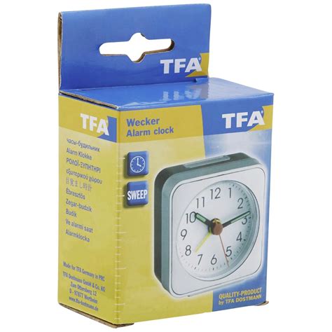 TFA® Wecker (Analog), BxHxT: 5,7 x 5,7 x 2,9 cm, silberfarben - hagebau.de