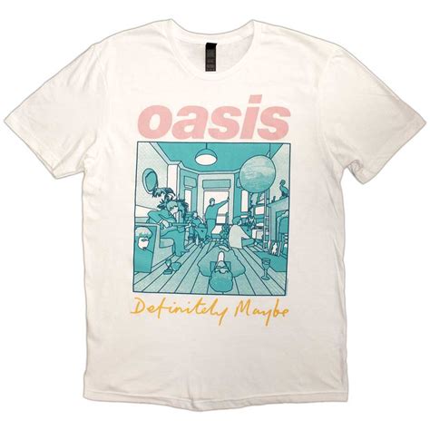 Oasis 'Definitely Maybe Illustration Colour' (White) T-Shirt | Eyesore ...