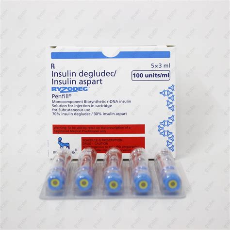 Ryzodeg Penfill Insulin Mix 5x3ml – ETABX