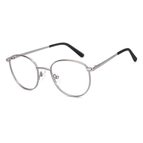 Buy Silver Black Full Rim Round Vincent Chase Sleek Steel VC E13394-C9 ...