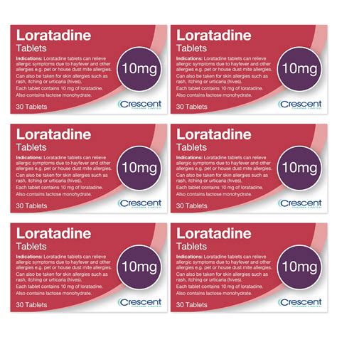 Loratadine 10mg Tablets 6 Month Supply Hayfever And Allergy Relief ...