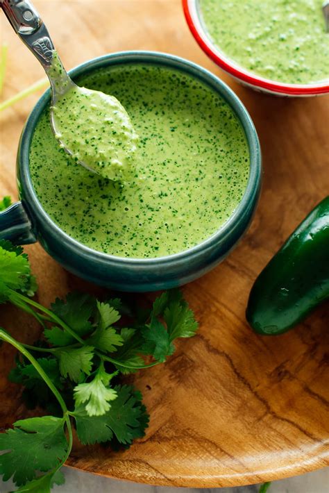 Aji Verde Recipe (Spicy Peruvian Green Sauce) - Cookie and Kate