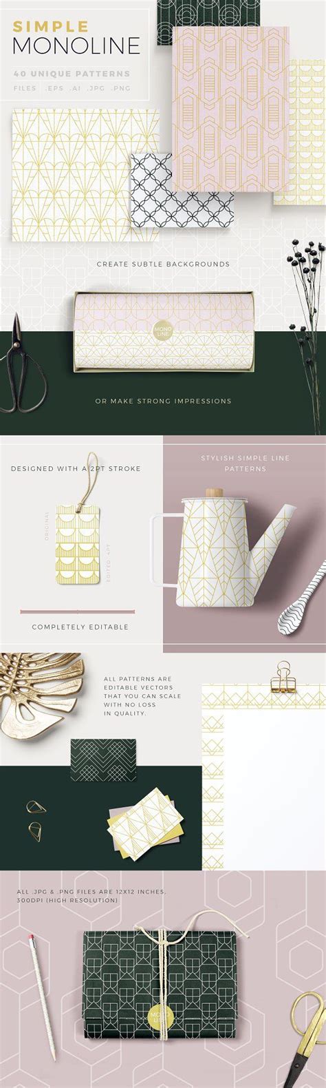 Simple Mono Line Patterns | Line patterns, Vector pattern, Pattern