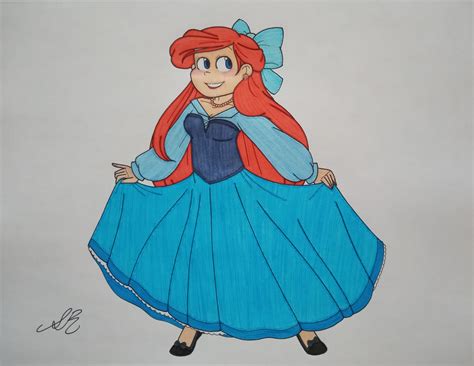 Ariel's Blue Dress by AwesomeArtMaster15 on DeviantArt