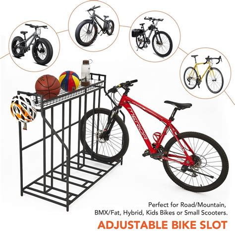 Buy HEALTH LINE PRODUCT 4 Bike Stand Rack with Storage, Garage ...