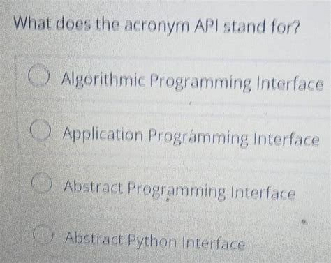 Image result for API Acronym