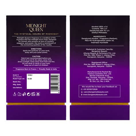 Buy Midnight Queen 100 ML Pure Parfum, Best Perfume for Women Online ...